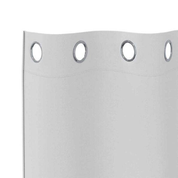 vidaXL Okenice so záclonami 2 pcs Svetlo šedá 175 x 140 cm Polyester – Obrázok 5