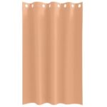 vidaXL Záclony na zatemnenie s krúžkami 2 pcs Svetlohnedá 175 x 140 cm – Obrázok 4