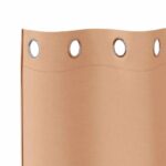 vidaXL Záclony na zatemnenie s krúžkami 2 pcs Svetlohnedá 175 x 140 cm – Obrázok 5