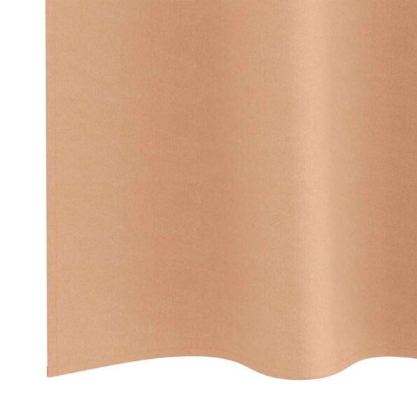 vidaXL Záclony na zatemnenie s krúžkami 2 pcs Svetlohnedá 175 x 140 cm – Obrázok 6