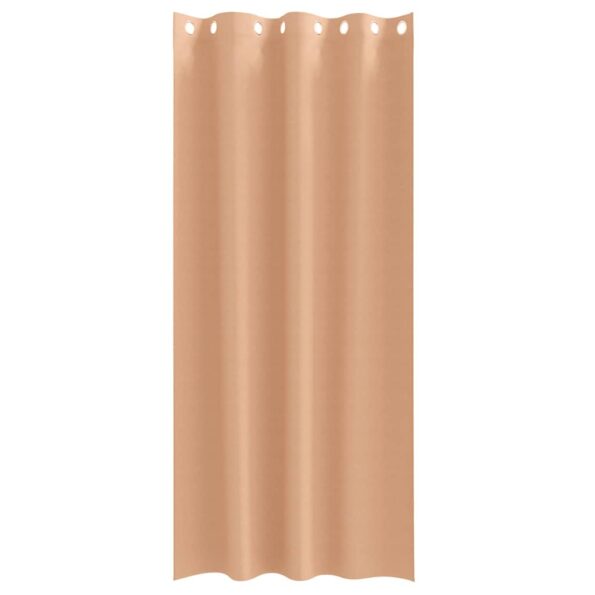 vidaXL Záclony na zatemnenie s krúžkami 2 pcs Svetlohnedá 245 x 140 cm – Obrázok 4