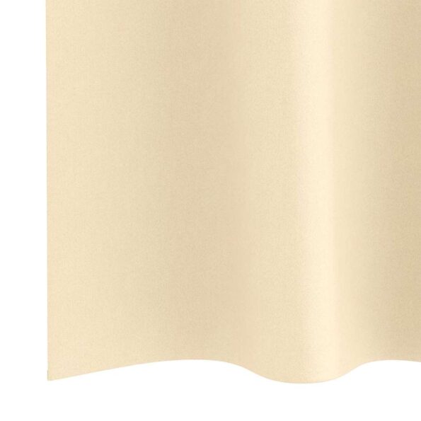 vidaXL Okenice so záclonami 2 pcs Krémová 260 x 140 cm Polyester – Obrázok 6