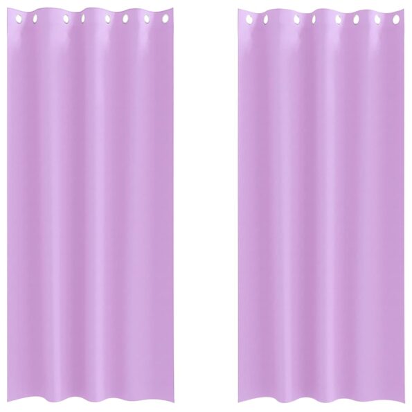 vidaXL Záclony na zatemnenie s krúžkami 2 pcs Fialová 245 x 140 cm – Obrázok 2