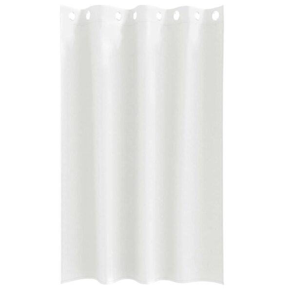 vidaXL Okenice so záclonami 2 pcs Čistá biela 175 x 140 cm Polyester – Obrázok 4