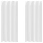 vidaXL Okenice so záclonami 2 pcs Čistá biela 225 x 140 cm Polyester – Obrázok 2