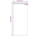 vidaXL Okenice so záclonami 2 pcs Čistá biela 225 x 140 cm Polyester – Obrázok 8