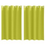 vidaXL Záclony na zatemnenie s krúžkami 2 pcs Zelená 175 x 140 cm – Obrázok 2