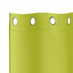 vidaXL Záclony na zatemnenie s krúžkami 2 pcs Zelená 175 x 140 cm – Obrázok 5