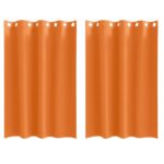 vidaXL Okenice 2 pcs Jasná oranžová 175 x 140 cm Polyester – Obrázok 2