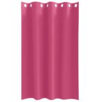vidaXL Okenice so záclonami 2 pcs Jasná ružová 175 x 140 cm Polyester – Obrázok 4