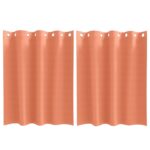 vidaXL Záclony na zatemnenie s krúžkami 2 pcs Tehlová 140 x 140 cm – Obrázok 2