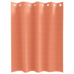 vidaXL Záclony na zatemnenie s krúžkami 2 pcs Tehlová 140 x 140 cm – Obrázok 4