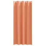 vidaXL Záclony na zatemnenie s krúžkami 2 pcs Tehlová 260 x 140 cm – Obrázok 4