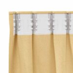 vidaXL Okenice so záclonami 2 pcs Béžová 245 x 140 cm Polyester – Obrázok 5