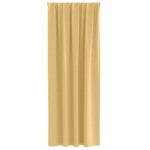 vidaXL Záclony na zatemnenie s krúžkami 2 pcs Béžová 260 x 140 cm – Obrázok 4