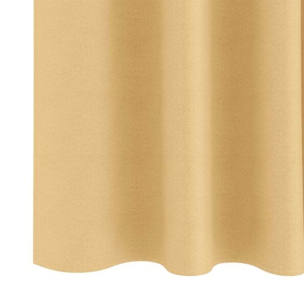 vidaXL Záclony na zatemnenie s krúžkami 2 pcs Béžová 260 x 140 cm – Obrázok 6