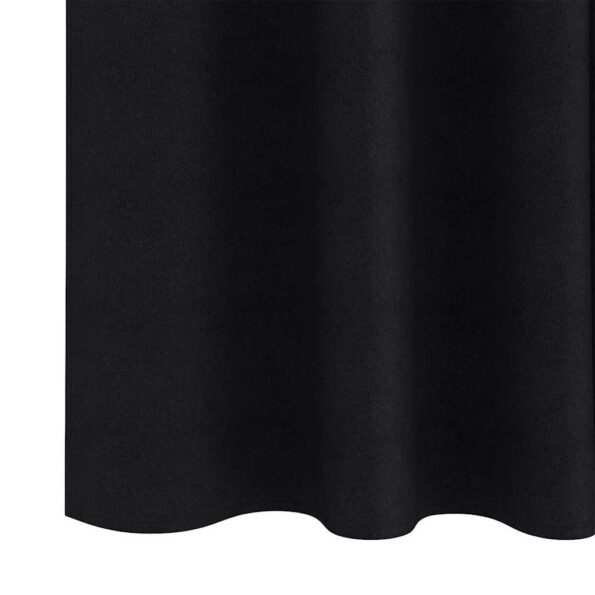 vidaXL Záclony na zatemnenie s krúžkami 2 pcs Čierna 245 x 140 cm – Obrázok 6