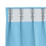 vidaXL Záclony na zatemnenie s krúžkami 2 pcs Svetlomodrá 260 x 140 cm – Obrázok 5