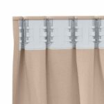 vidaXL Okenice so záclonami 2 pcs Sivohnedá 225 x 140 cm Polyester – Obrázok 5