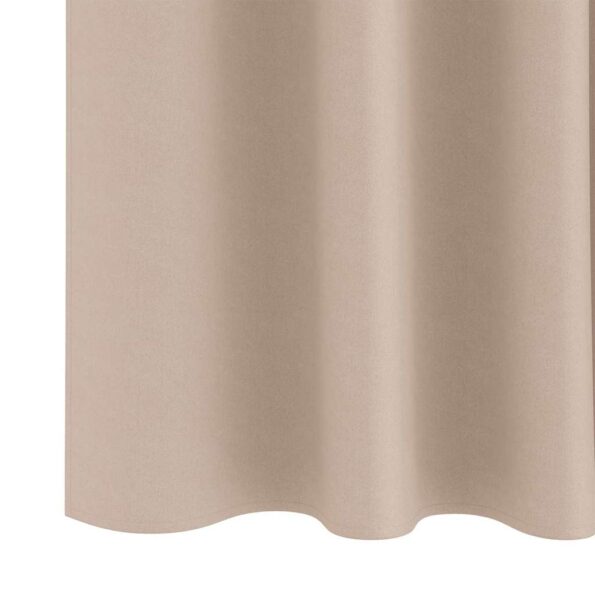 vidaXL Záclony na zatemnenie s krúžkami 2 pcs Sivohnedá 260 x 140 cm – Obrázok 6