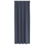 vidaXL Záclony na zatemnenie s krúžkami 2 pcs Antracit 260 x 140 cm – Obrázok 4