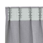 vidaXL Záclony na zatemnenie s krúžkami 2 pcs Svetlosivá 245 x 140 cm – Obrázok 5