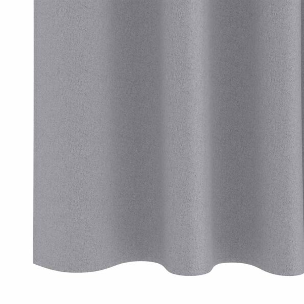 vidaXL Záclony na zatemnenie s krúžkami 2 pcs Svetlosivá 245 x 140 cm – Obrázok 6