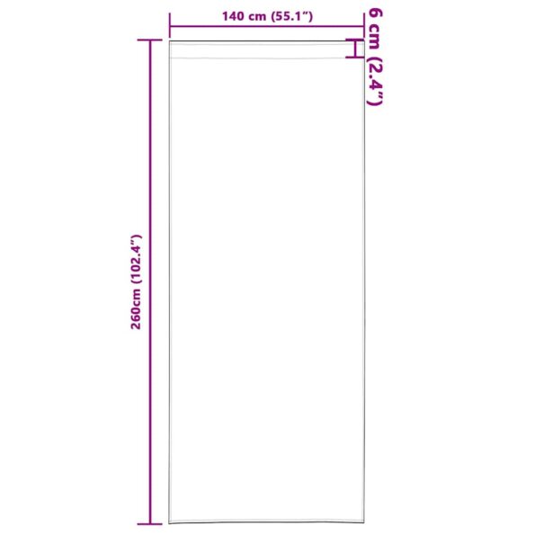 vidaXL Okenice so záclonami 2 pcs Víno červené 260 x 140 cm Polyester – Obrázok 9