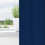 vidaXL Záclony na zatemnenie s krúžkami 2 pcs Tmavomodrá 225 x 140 cm – Obrázok 3