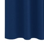 vidaXL Záclony na zatemnenie s krúžkami 2 pcs Tmavomodrá 225 x 140 cm – Obrázok 6