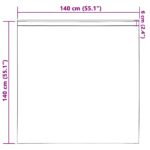 vidaXL Okenice so záclonami 2 pcs Svetlohnedá 140 x 140 cm Polyester – Obrázok 9