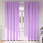 vidaXL Záclony na zatemnenie s krúžkami 2 pcs Fialová 225 x 140 cm