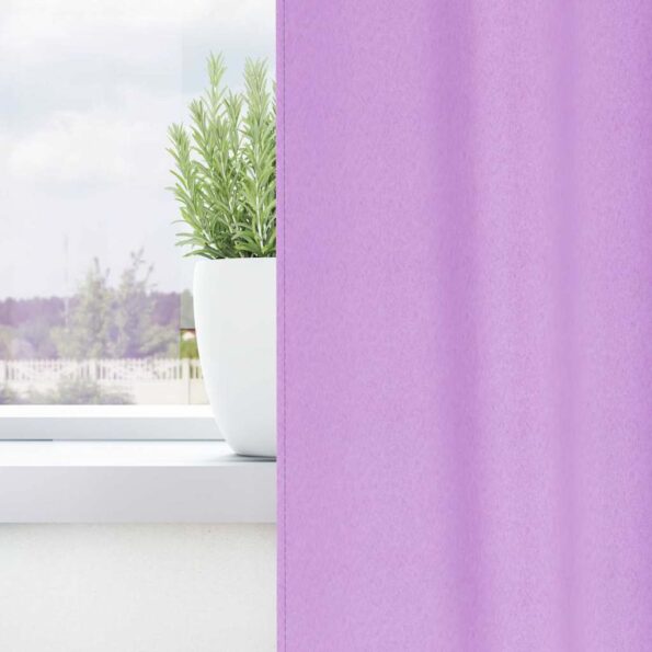 vidaXL Záclony na zatemnenie s krúžkami 2 pcs Fialová 225 x 140 cm – Obrázok 3