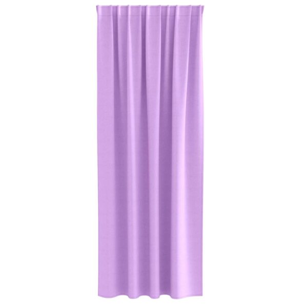 vidaXL Záclony na zatemnenie s krúžkami 2 pcs Fialová 225 x 140 cm – Obrázok 4