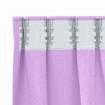 vidaXL Záclony na zatemnenie s krúžkami 2 pcs Fialová 225 x 140 cm – Obrázok 5