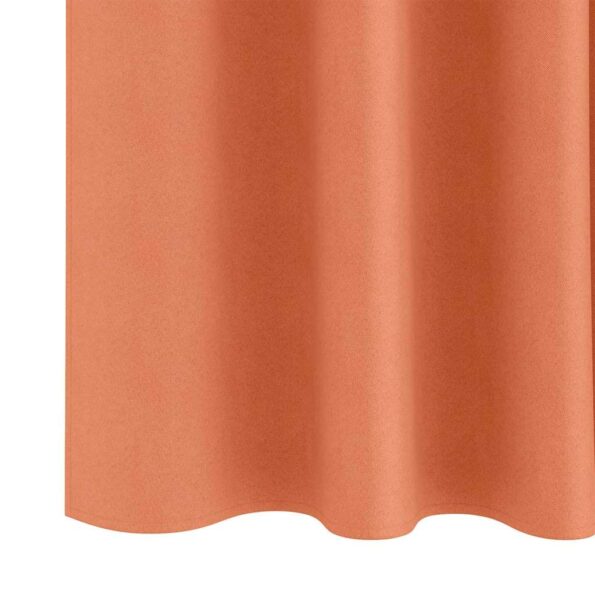 vidaXL Záclony na zatemnenie s krúžkami 2 pcs Tehlová 225 x 140 cm – Obrázok 6