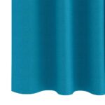 vidaXL Záclony na zatemnenie s krúžkami 2 pcs Tyrkysová 225 x 140 cm – Obrázok 6