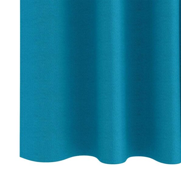 vidaXL Záclony na zatemnenie s krúžkami 2 pcs Tyrkysová 225 x 140 cm – Obrázok 6