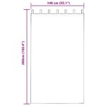 vidaXL Okenice so záclonami 2 pcs Čierna 260 x 140 cm Polyester – Obrázok 8