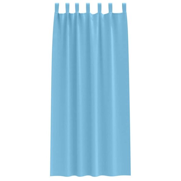 vidaXL Záclony na zatemnenie s krúžkami 2 pcs Svetlomodrá 245 x 140 cm – Obrázok 4