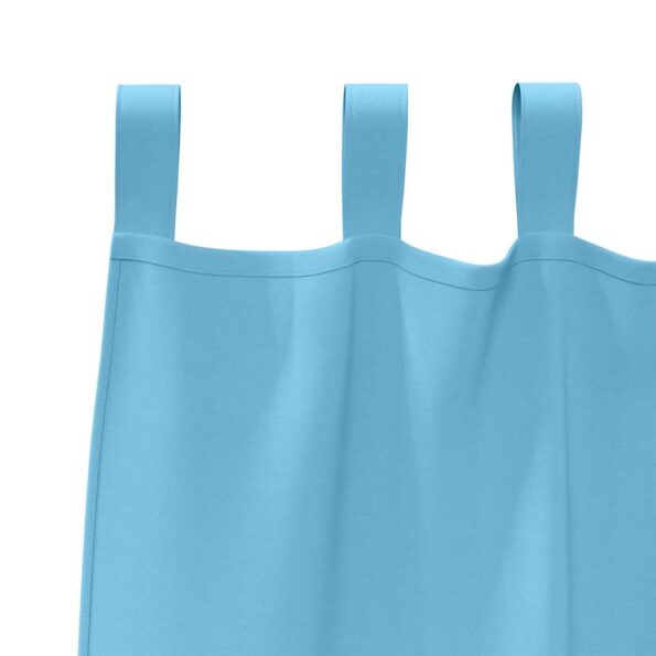 vidaXL Záclony na zatemnenie s krúžkami 2 pcs Svetlomodrá 245 x 140 cm – Obrázok 5