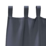 vidaXL Záclony na zatemnenie s krúžkami 2 pcs Antracit 245 x 140 cm – Obrázok 5