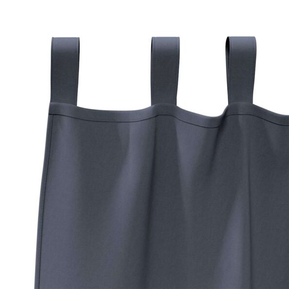 vidaXL Záclony na zatemnenie s krúžkami 2 pcs Antracit 245 x 140 cm – Obrázok 5