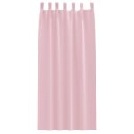 vidaXL Okenice 2 pcs Bábätková ružová 245 x 140 cm Polyester – Obrázok 4