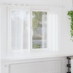 vidaXL Okenice so záclonami 2 pcs Biela 140 x 175 cm Polyester