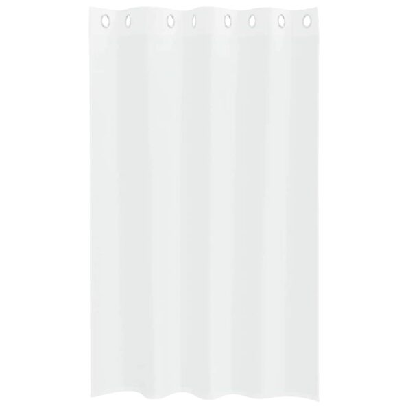 vidaXL Okenice so záclonami 2 pcs Biela 140 x 175 cm Polyester – Obrázok 4