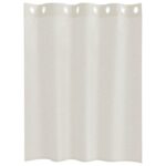 vidaXL Okenice so záclonami 2 pcs Krémová 140 x 140 cm Polyester – Obrázok 4