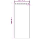 vidaXL Okenice so záclonami 2 pcs Piesok 140 x 260 cm Polyester – Obrázok 8