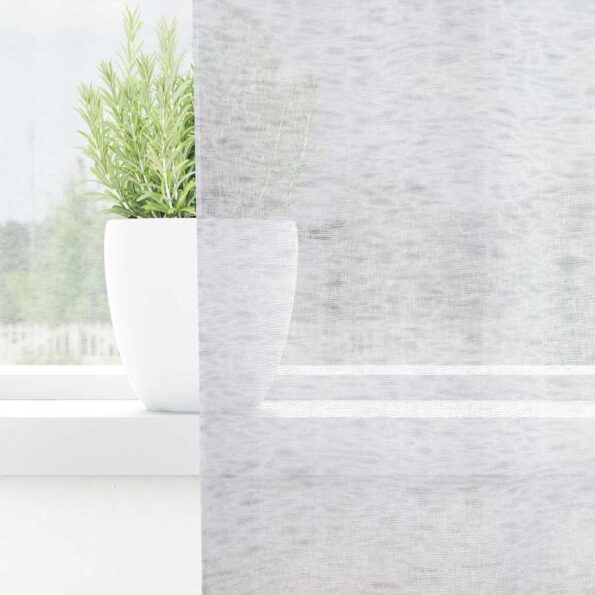 vidaXL Voile záclona 2 pcs Svetlosivá 140 x 140 cm Polyester – Obrázok 3