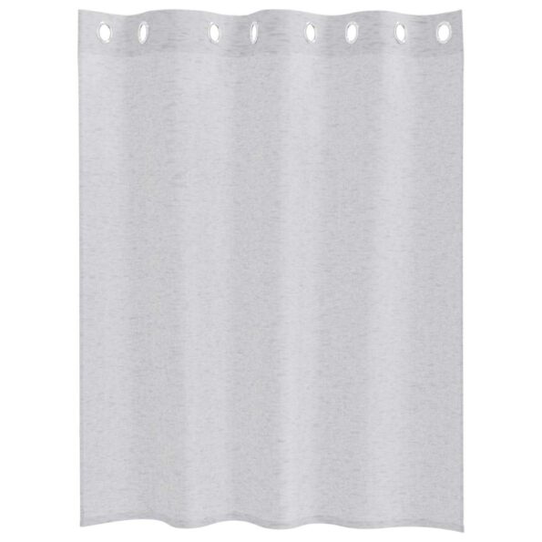 vidaXL Voile záclona 2 pcs Svetlosivá 140 x 140 cm Polyester – Obrázok 4